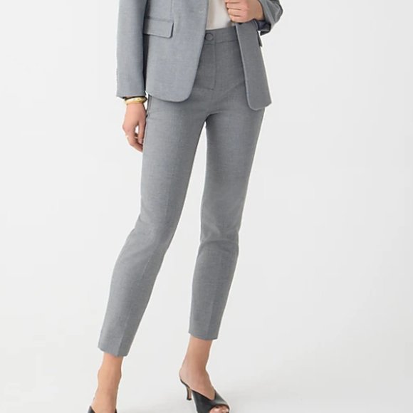 NWT Gray J. Crew High-Rise Cameron Pant in Four-Season Stretch, Size 20 Grey - Picture 1 of 6